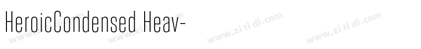 HeroicCondensed Heav字体转换